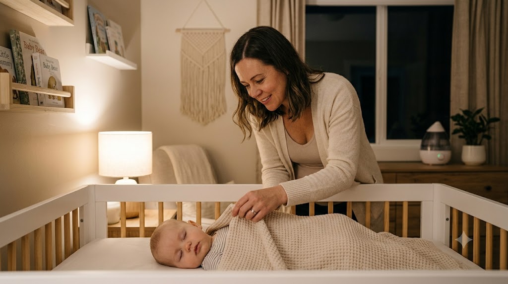 Parent calmly helping a toddler manage big feelings at home
